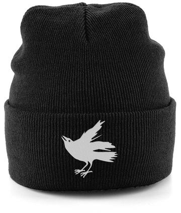 Cuffed Beanie - Signature White Crow Design