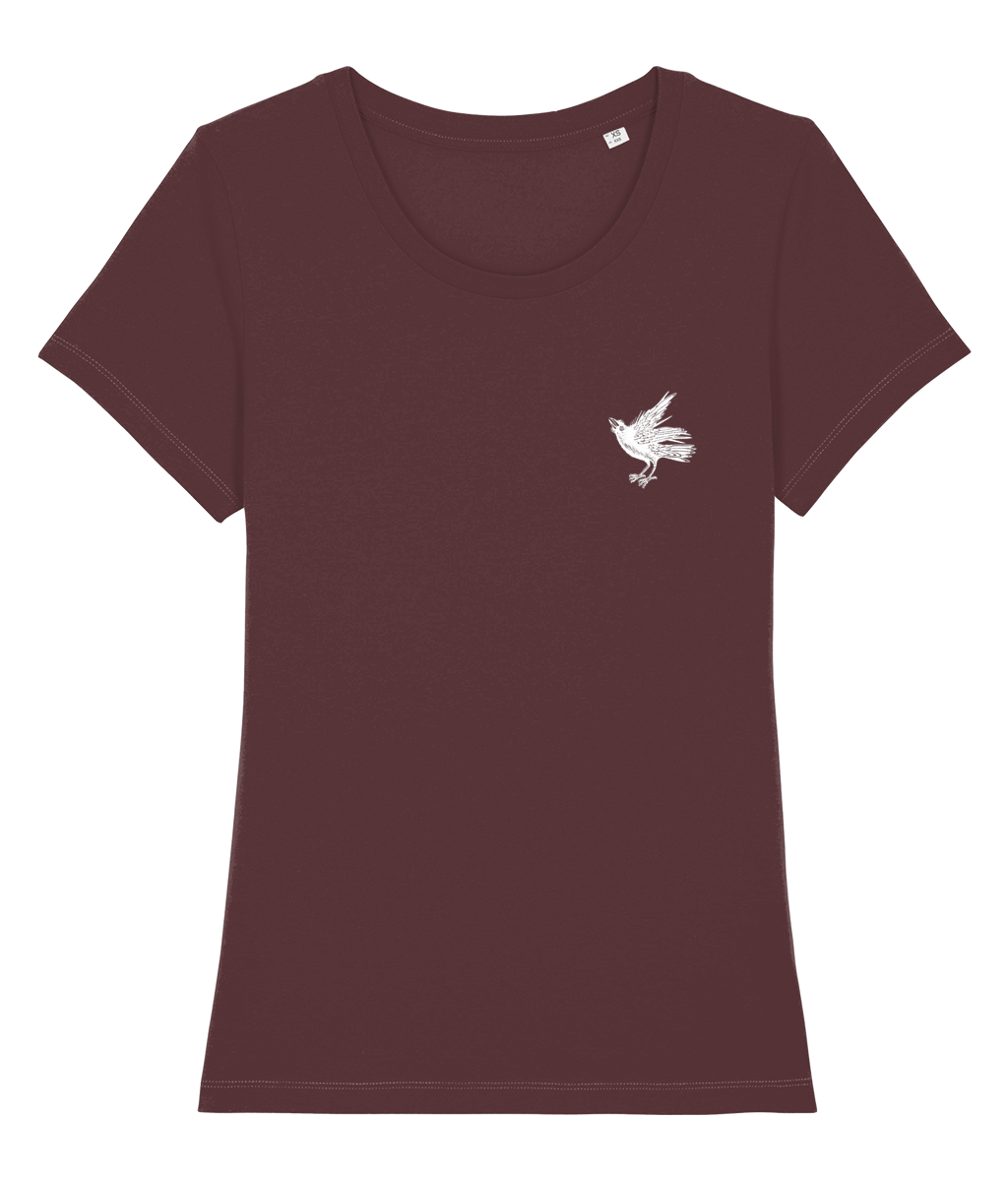Women's Tshirt - Signature White Crow