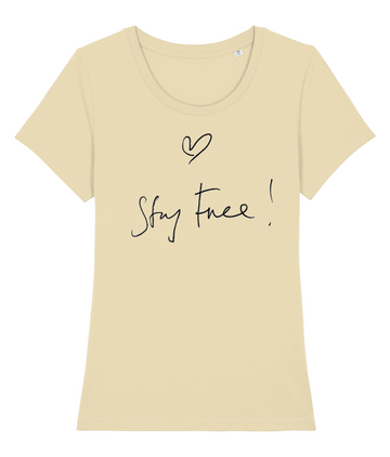 Women's Tshirt - Stay Free Russell's Handwriting