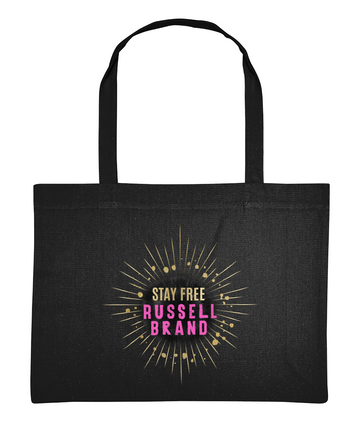 Recycled Large Shopping Bag Tote - Starburst Stay Free